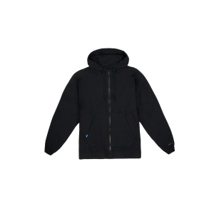 Women's Coastal Hoodie Full Zip - Black