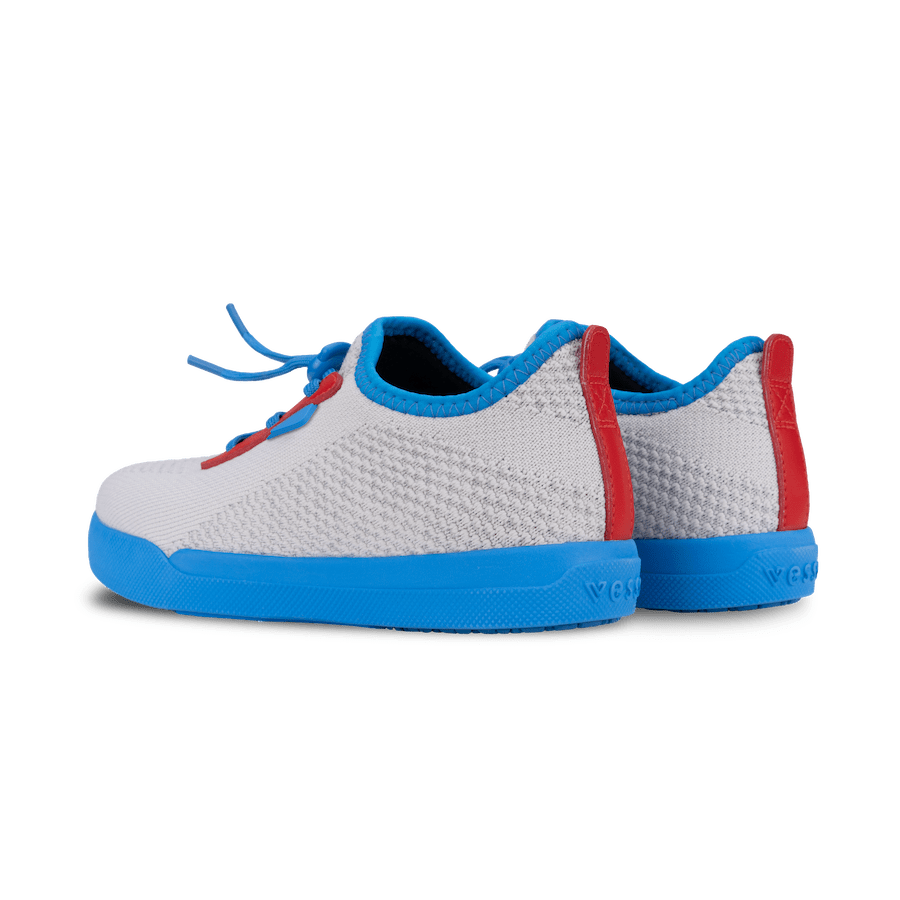 Kids Weekend Sneaker - Light Grey/Vessi Blue - Image 4